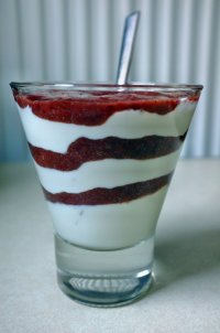 deser jogurtowo-malinowy