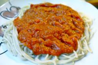 sos do spaghetti z soczewicą