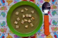 zupa brokułowa z kaszą jaglaną