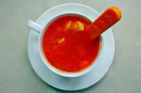 zupa pomidorowa z lanym ciastem