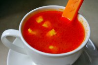 zupa pomidorowa z lanymi kluskami